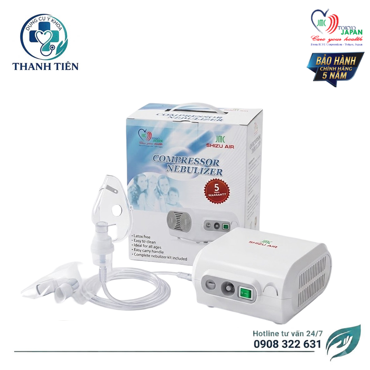 Máy Xông Khí Dung JMC Fuji AIR - Máy Xông Mũi Họng Cao Cấp Chính Hãng Nhật Bản - Máy Xông Mũi Họng Trẻ Em
